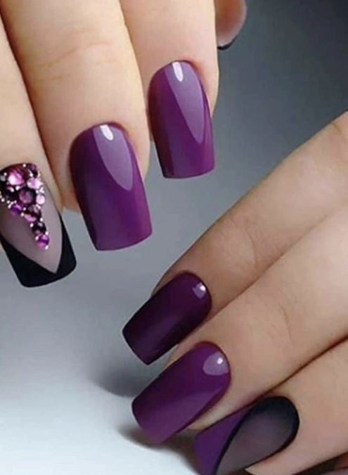 مدل ژلیش ناخن کوتاه 11