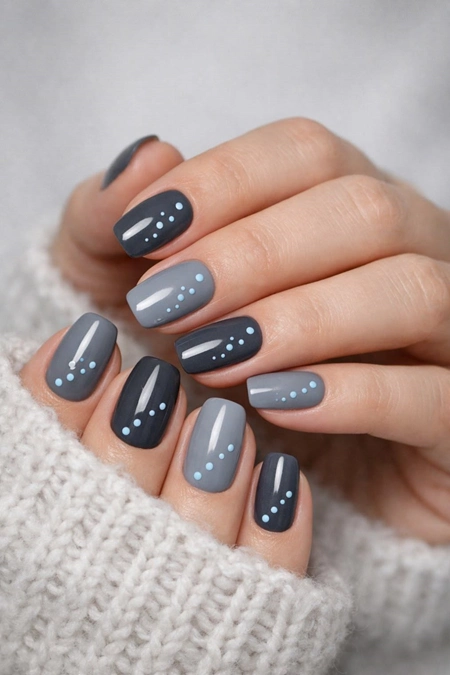 مدل ژلیش ناخن کوتاه 18