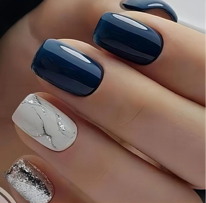مدل ژلیش ناخن کوتاه 3