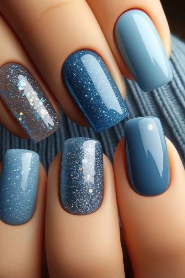مدل ژلیش ناخن کوتاه 4