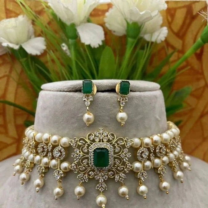 مدل گردنبد چوکر نگین دار 20