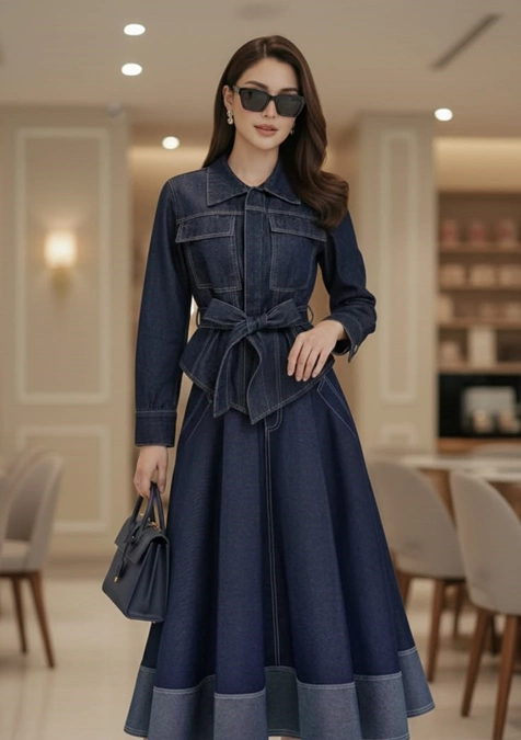 استایل دامن جین 16