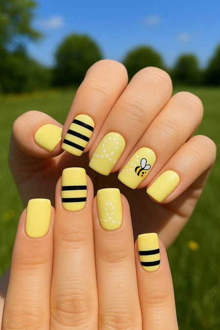 ایده ناخن کوتاه 7
