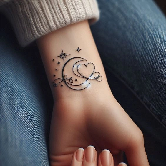 تاتو مینیمال دخترانه 8