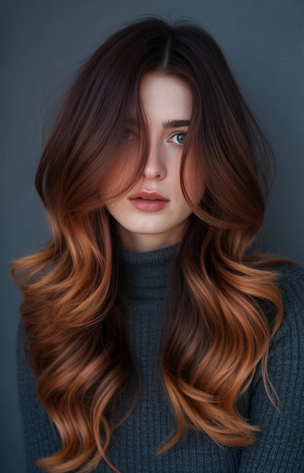رنگ موی فندقی و نسکافه‌ ای 22