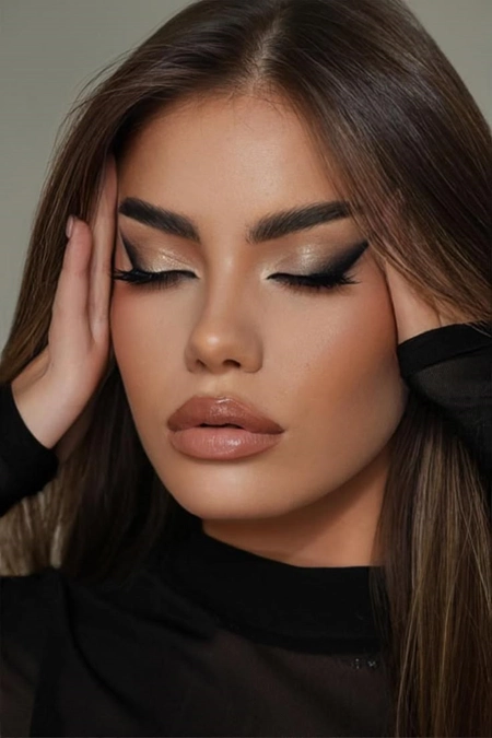 مدل آرایش چشم روباهی 1