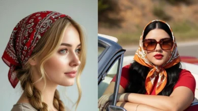 مدل بستن مینی‌ اسکارف