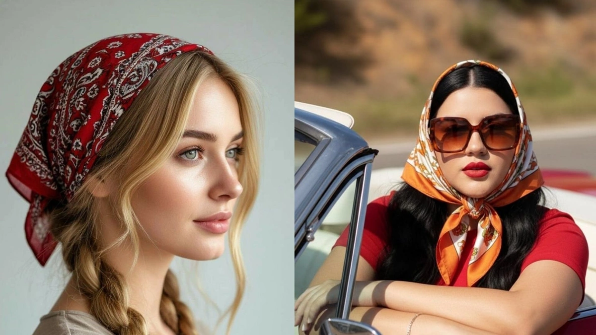 مدل بستن مینی‌ اسکارف