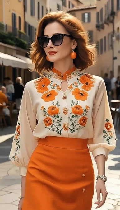 مدل بلوز دامن دخترانه 17