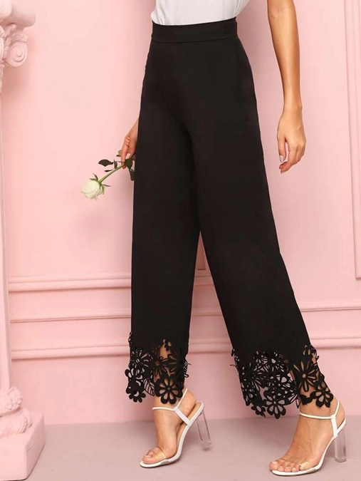 مدل شلوار پارچه‌ای دمپا گشاد 18