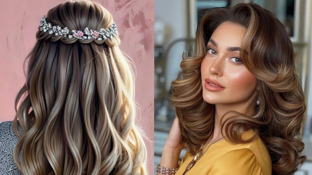 مدل مو دخترانه برای عروسی باز