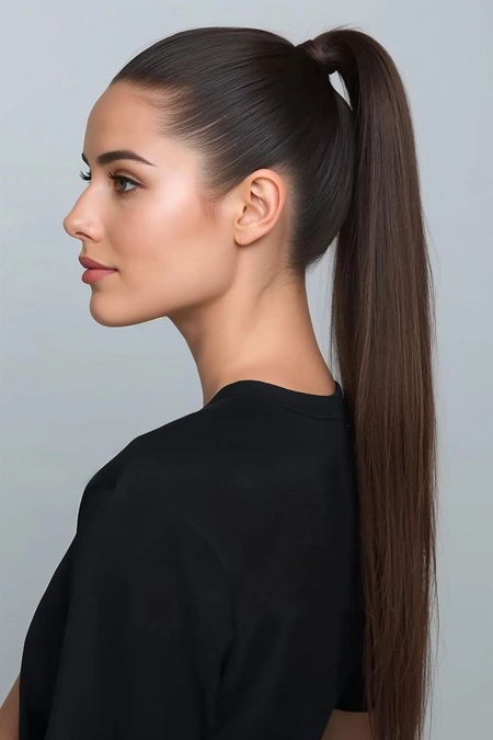 مدل مو دخترانه دم اسبی 8