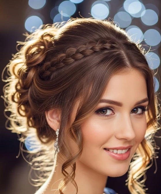 مدل موی فر بسته دخترانه برای عروسی 23