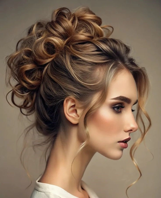 مدل موی فر بسته دخترانه برای عروسی 8