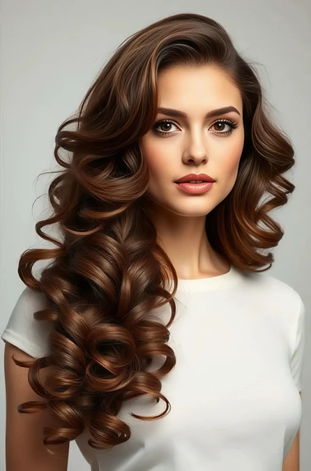 مدل موی فر دخترانه برای عروسی 4