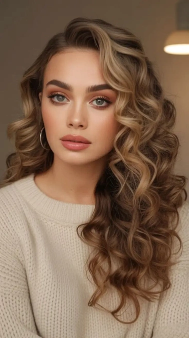 مدل موی فر دخترانه برای عروسی 7