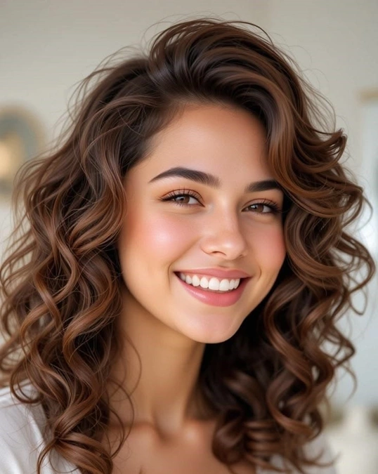 مدل موی موج دار دخترانه 10