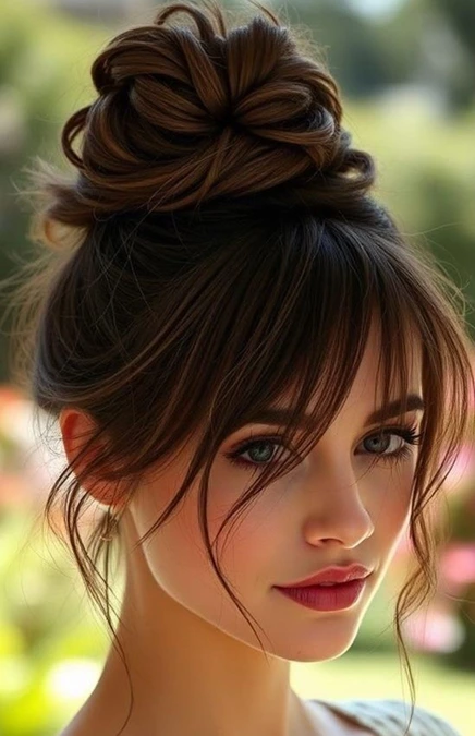 مدل موی گوجه ای شلخته برای عروسی 18