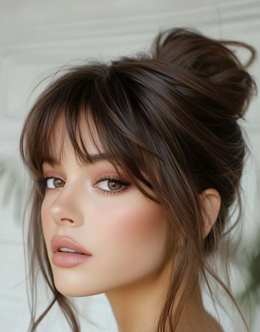 مدل موی گوجه ای شلخته برای عروسی 5