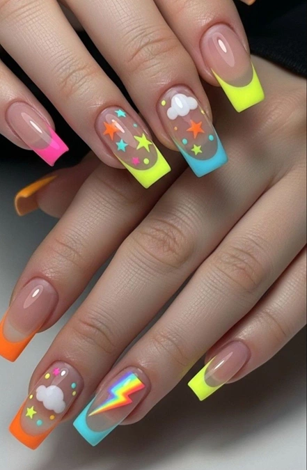 مدل ناخن شیشه‌ ای 12
