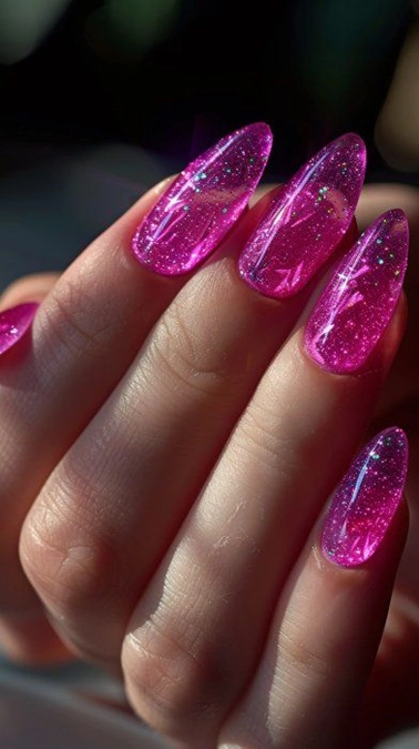 مدل ناخن ژلیش آبنباتی 25