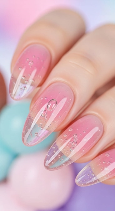 مدل ناخن ژلیش آبنباتی 7