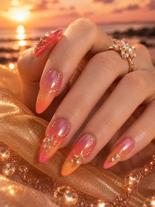 مدل ناخن ژلیش تابستونی 25