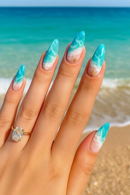 مدل ناخن ژلیش تابستونی 9