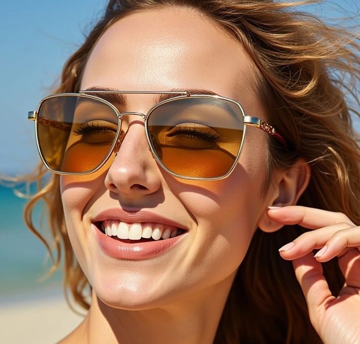 عینک آفتابی مناسب صورت گرد 14 عینک آفتابی مناسب صورت گرد 14