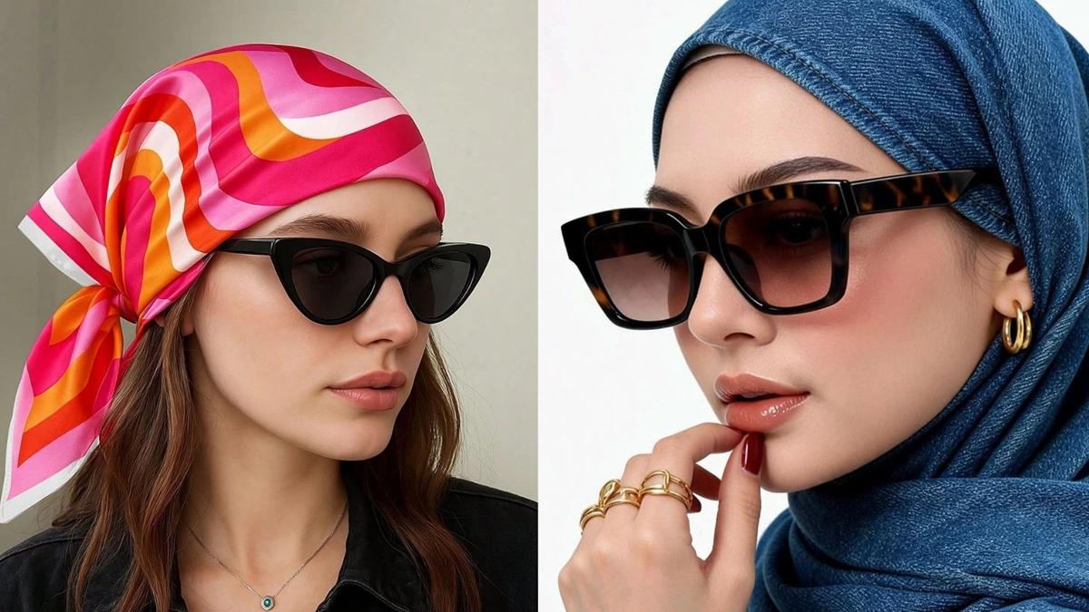 عینک آفتابی مناسب صورت گرد