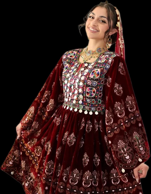 لباس بلوچی دخترانه مدل دار 11