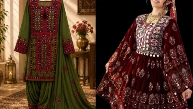 لباس بلوچی دخترانه مدل دار