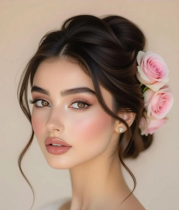 مدل آرایش دخترانه ساده و شیک برای عروسی 6