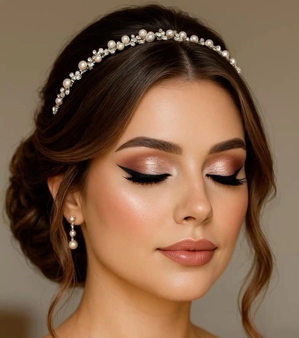 مدل آرایش صورت ملایم مجلسی دخترانه 10