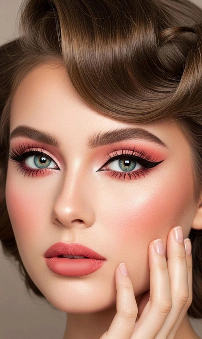 مدل آرایش صورت ملایم مجلسی دخترانه 20
