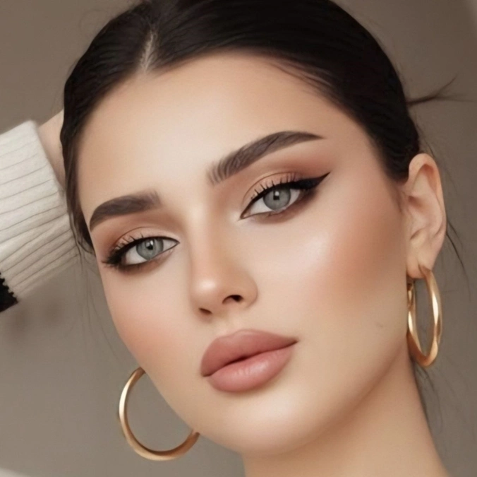 مدل آرایش صورت ملایم مجلسی دخترانه 21