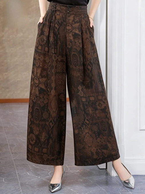 مدل شلوار پارچه‌ ای واید 16
