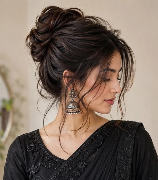 مدل شینیون گوجه ای شلخته 20 مدل شینیون گوجه ای شلخته 20