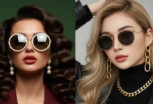 مدل عینک آفتابی گرد زنانه
