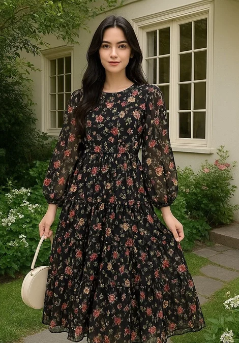 مدل لباس خانگی شیک دخترانه 7
