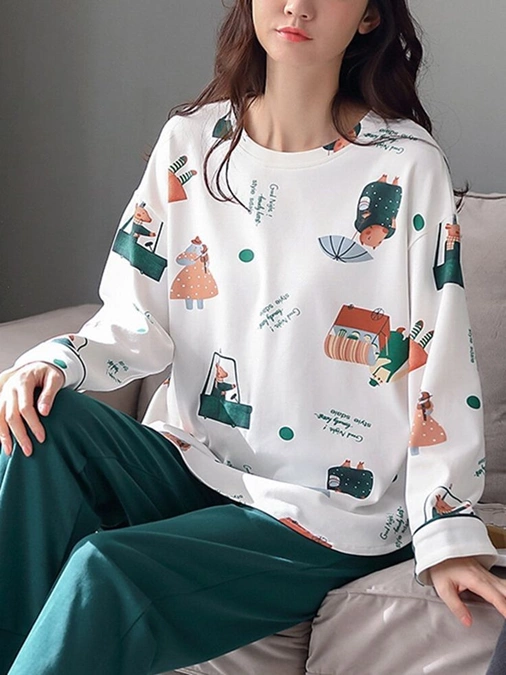مدل لباس خانگی شیک دخترانه 9