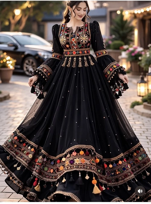 مدل لباس گند افغانی دخترانه 1
