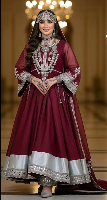مدل لباس گند افغانی دخترانه 10