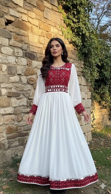 مدل لباس گند افغانی دخترانه 12