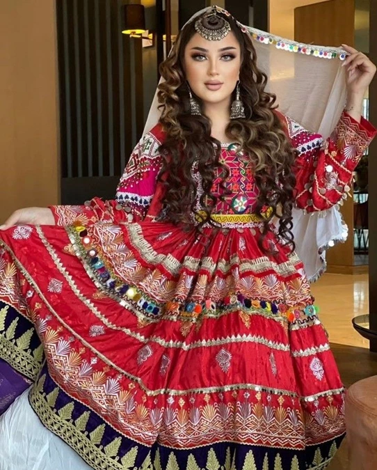 مدل لباس گند افغانی دخترانه 13