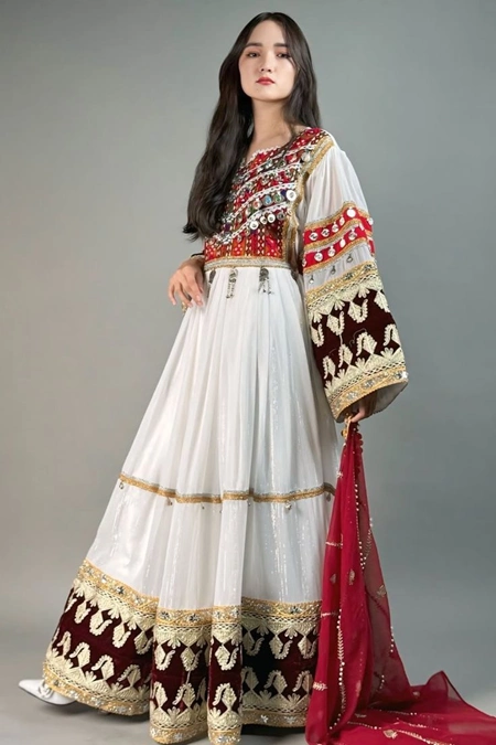 مدل لباس گند افغانی دخترانه 19