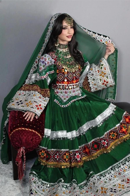 مدل لباس گند افغانی دخترانه 3