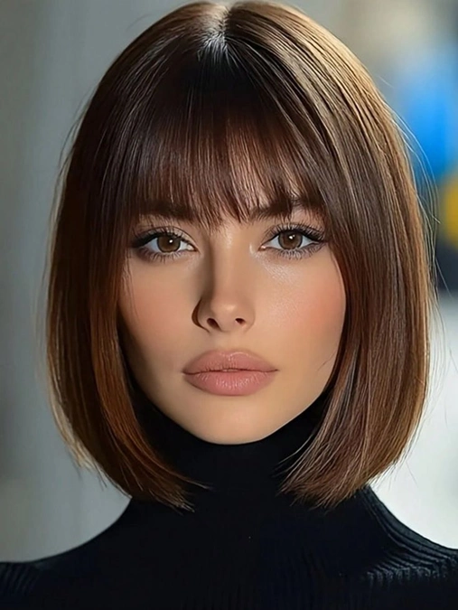 مدل موی صاف کوتاه دخترانه 14
