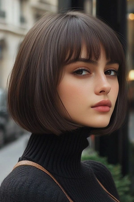 مدل موی صاف کوتاه دخترانه 16