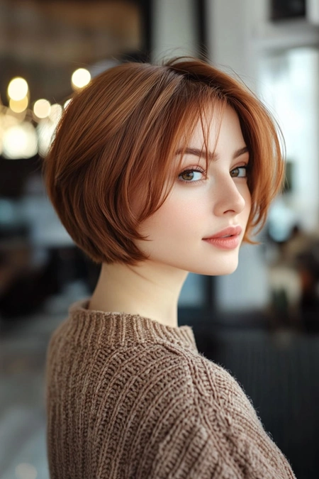 مدل موی صاف کوتاه دخترانه 21